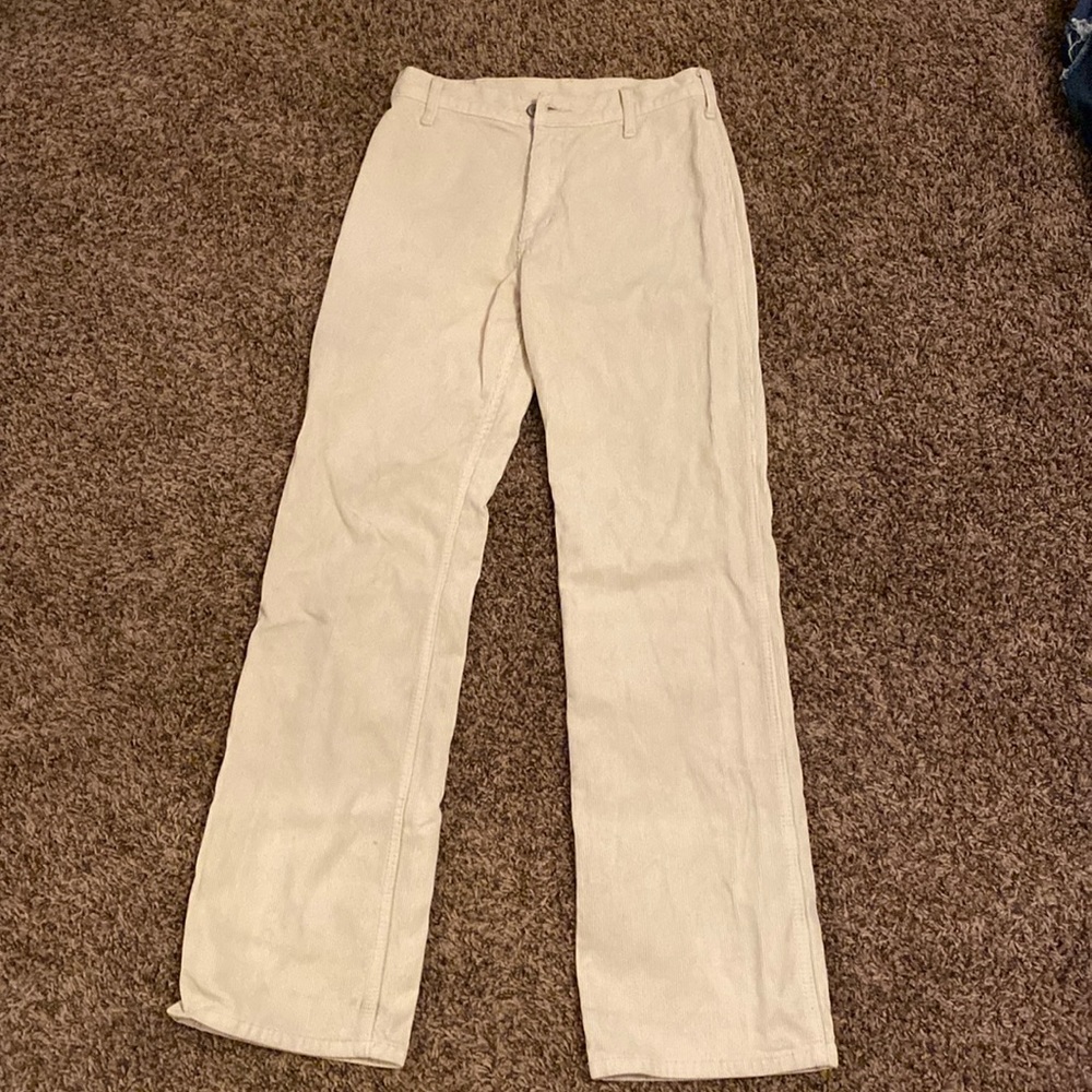 Brandy Melville corduroy white pants